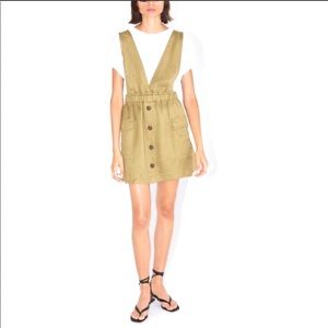Linen Pinafore Dress